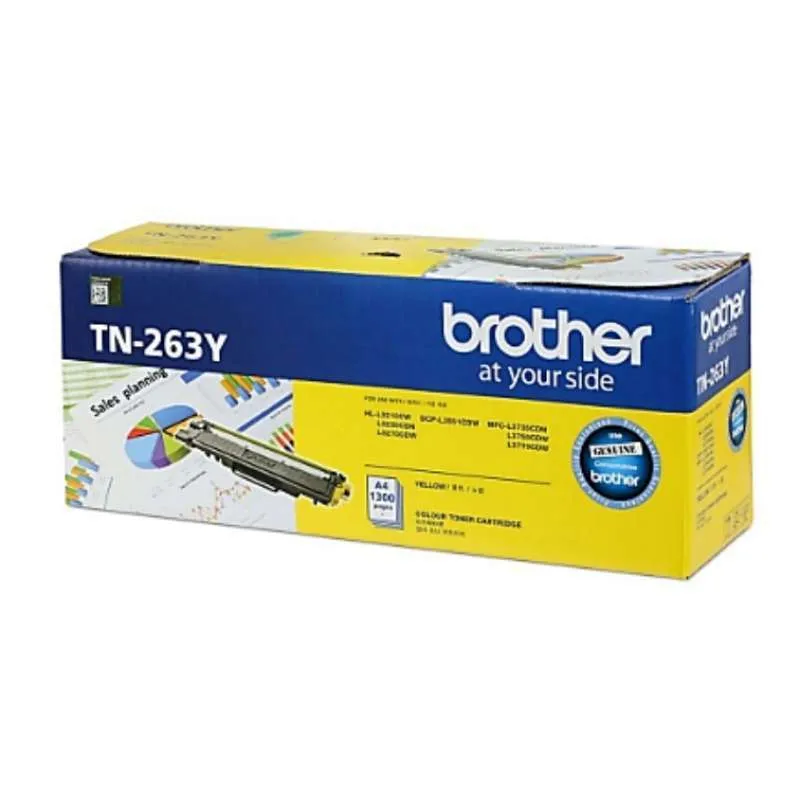 Toner Brother Original TN263 Yellow for DCP-L3551CDW, MFC-3735CDN, dll