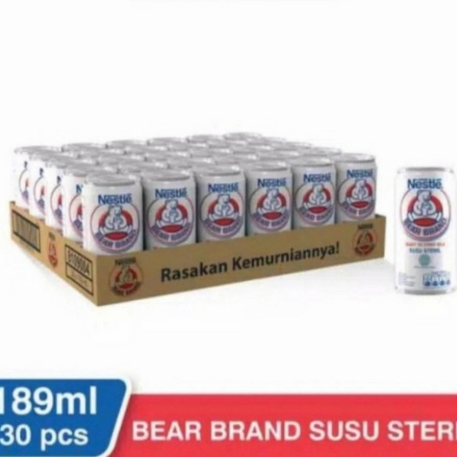 Nestle Bear Brand 189ml 1 dus isi 30 pcs
