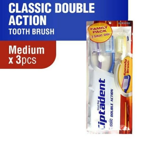 Ciptadent Classic Double Action Medium isi 3 (1 box isi 6)