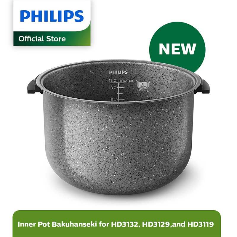 PHILIPS HD3110-33 Inner Pot 2L Bakuhanseki for HD3132- HD3129-HD3119