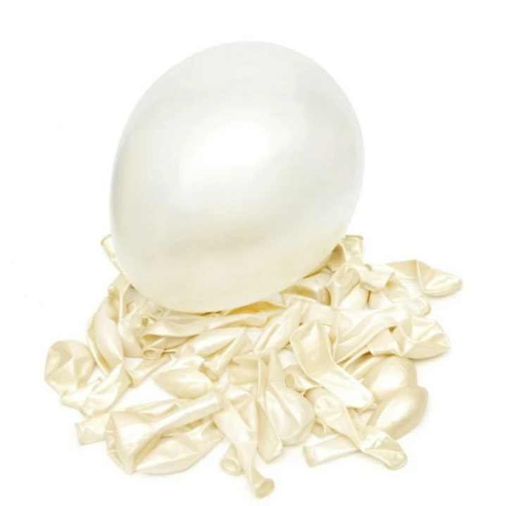 METALLIC, CHROME BALLONS, WHITE METALLIC