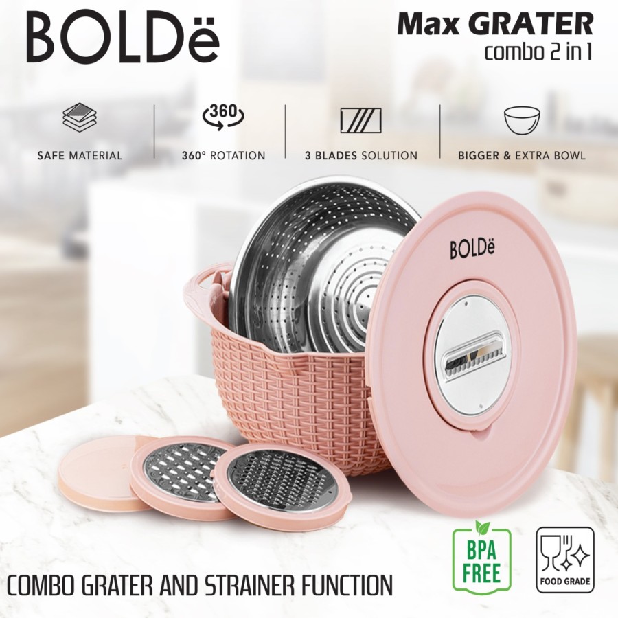 BOLDe MAX GRATER COMBO 2 IN 1