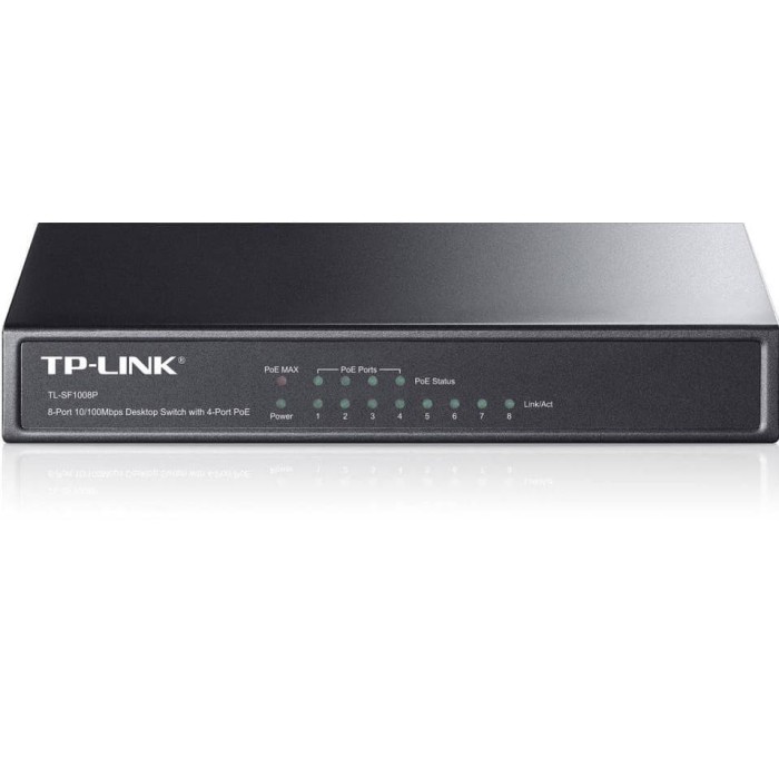 SWITCH POE 8 PORT TP-LINK TL-SF1008P 4 PORT POE (Garansi 1 Tahun)