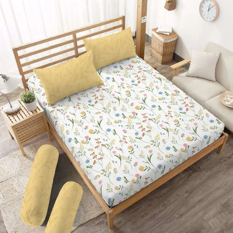 Sprei 180 King Flower Kintakun Dluxe Kirana Microfiber B2 20 cm (5in1)
