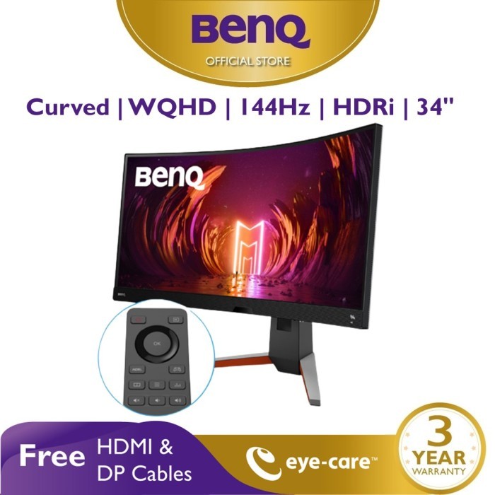BenQ MOBIUZ EX3410R 34" 1ms 144Hz Ultrawide Curved Gaming Monitor
