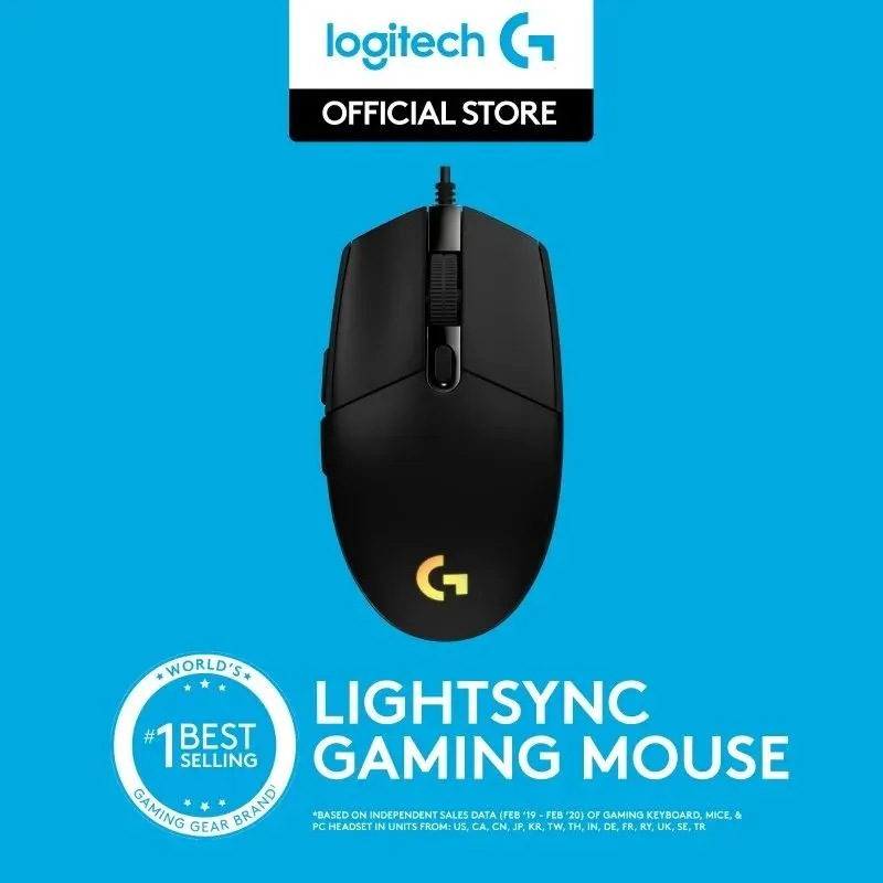 Logitech G102 Lightsync Gaming Mouse Black